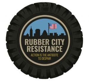 rubber city resistance logo